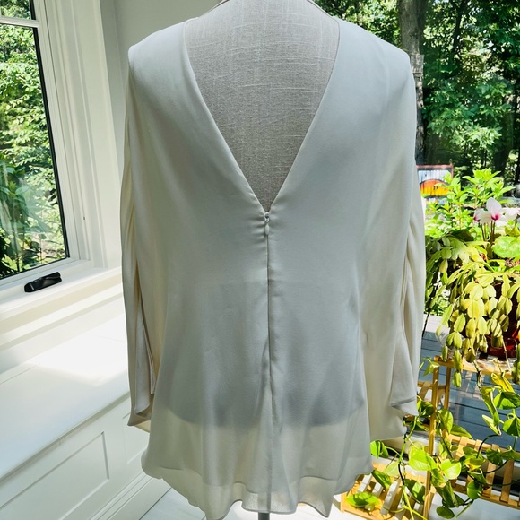 Halston retro white blouse - Picture 4 of 5